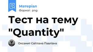 Тест на тему "Quantity"