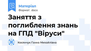 Заняття з поглиблення знань на ГПД "Віруси"