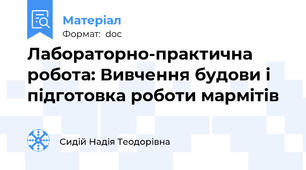 Лабораторно-практична робота: Вивчення будови і підготовка роботи мармітів