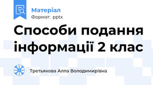 Способи подання інформації 2 клас
