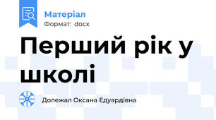 Перший рік у школі