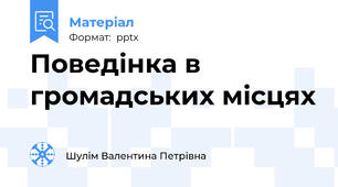 Поведінка в громадських місцях