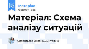 Матеріал: Схема аналізу ситуацій
