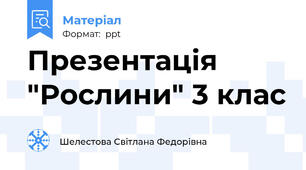 Презентація "Рослини" 3 клас