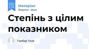 Степінь з цілим показником