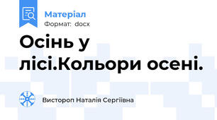 Осінь у лісі.Кольори осені.