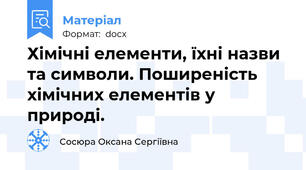Хімічні елементи, їхні назви та символи. Поширеність хімічних елементів у природі.