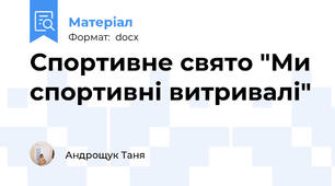 Спортивне свято "Ми спортивні витривалі"