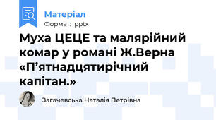Муха ЦЕЦЕ та малярійний комар у романі Ж.Верна«П’ятнадцятирічний капітан.»