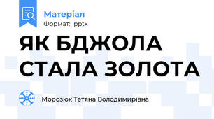 ЯК БДЖОЛА СТАЛА ЗОЛОТА