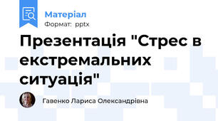 Презентація "Стрес в екстремальних ситуація"