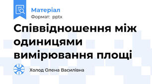 Співвідношення між одиницями вимірювання площі