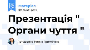 Презентація " Органи чуття "