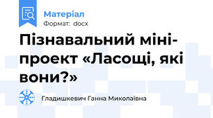 Пізнавальний міні- проект «Ласощі, які вони?»