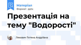 Презентація на тему "Водорості"