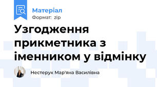 Узгодження прикметника з іменником у відмінку