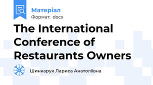 The International Conference of Restaurants Owners