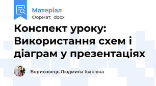 Конспект уроку: Використання схем і діаграм у презентаціях