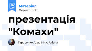 презентація "Комахи"