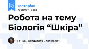 Робота на тему Біологія “Шкіра”
