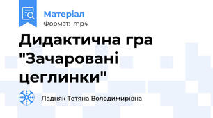 Дидактична гра "Зачаровані цеглинки"