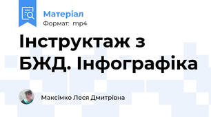 Інструктаж з БЖД. Інфографіка