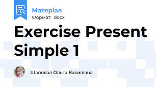Exercise Present Simple 1