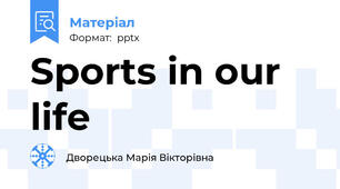 Sports in our life
