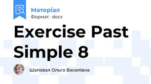 Exercise Past Simple 8
