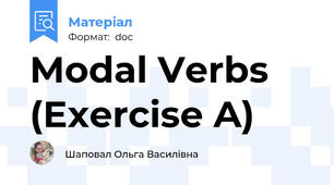 Modal Verbs (Exercise A)