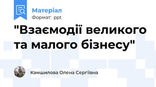 "Взаємодії великого та малого бізнесу"
