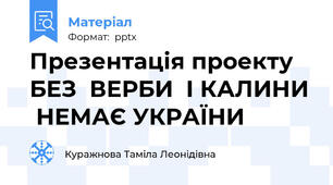Презентація проекту БЕЗ  ВЕРБИ  І КАЛИНИ  НЕМАЄ УКРАЇНИ