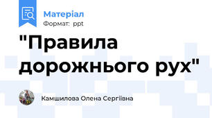 "Правила дорожнього рух"