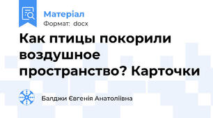 Как птицы покорили воздушное пространство? Карточки