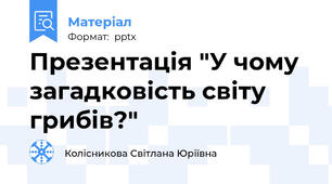 Презентація "У чому загадковість світу грибів?"