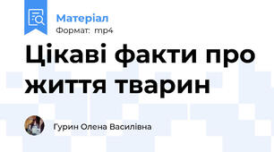 Цікаві факти про життя тварин