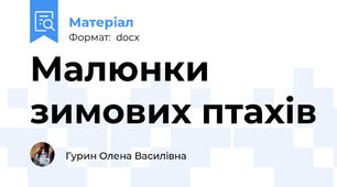 Малюнки зимових птахів