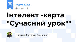 Інтелект -карта "Сучасний урок""
