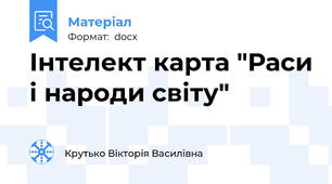 Інтелект карта "Раси і народи світу"