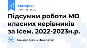 Підсумки роботи МО класних керівників за Ісем. 2022-2023н.р.
