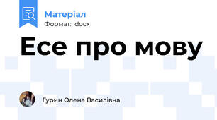 Есе про мову