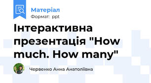 Інтерактивна презентація "How much. How many"