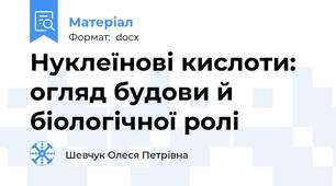 Нуклеїнові кислоти: огляд будови й біологічної ролі
