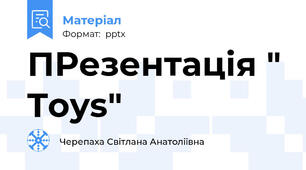 ПРезентація " Toys"