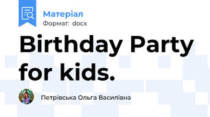 Birthday Party for kids.