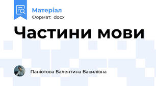 Частини мови