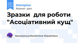 Зразки  для роботи "Асоціативний кущ"