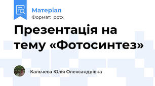 Презентація на тему «Фотосинтез»