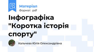 Інфографіка "Коротка історія спорту"