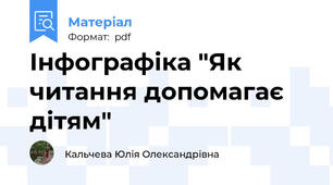 Інфографіка "Як читання допомагає дітям"